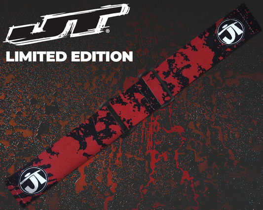JT Paintball Goggle Strap - Blood Spatter - JT Round (LIMITED EDITION)