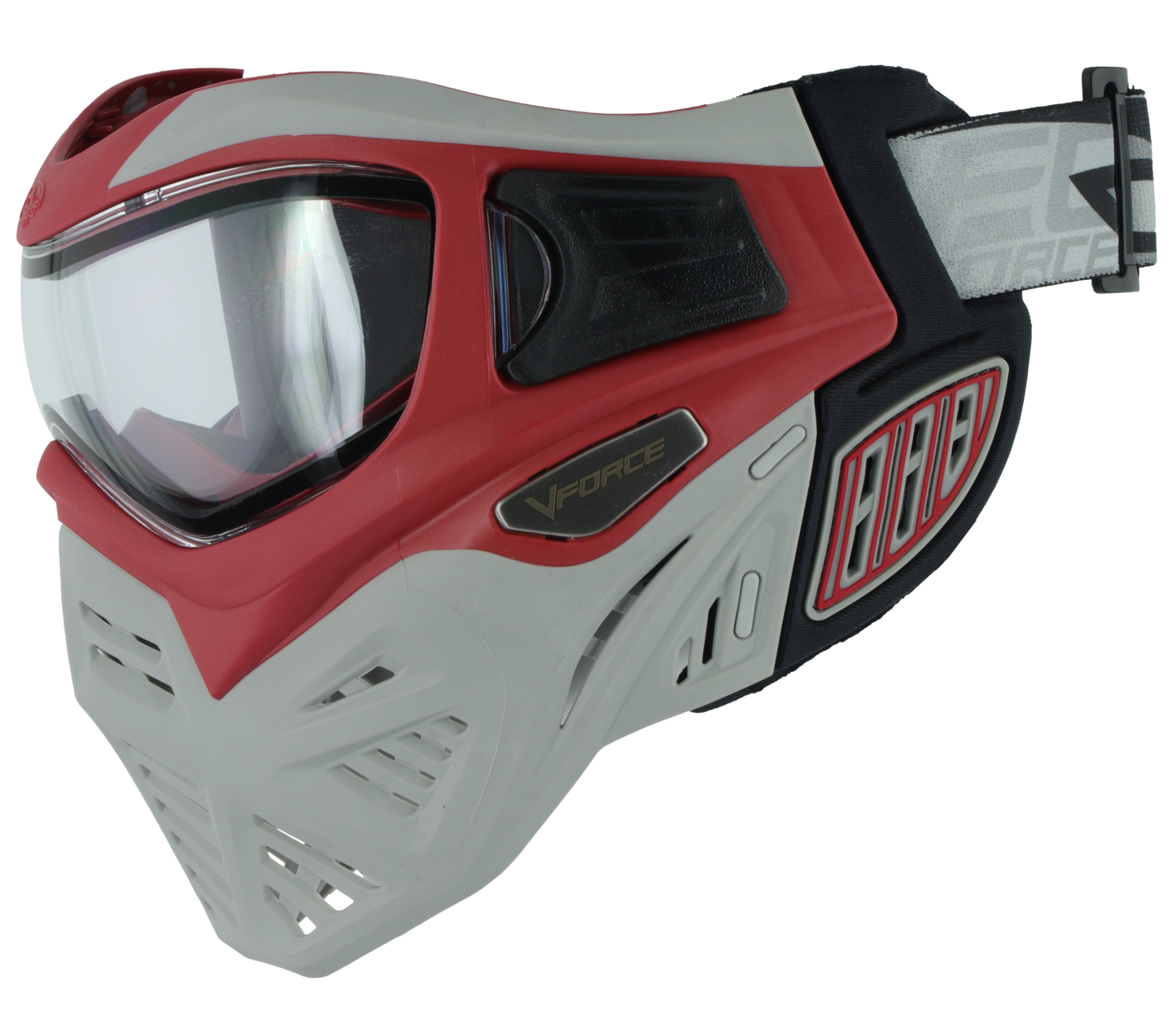 VForce Grill 2.0 Dragon - Red/Gray - with visor and lens [Thermal Clear]