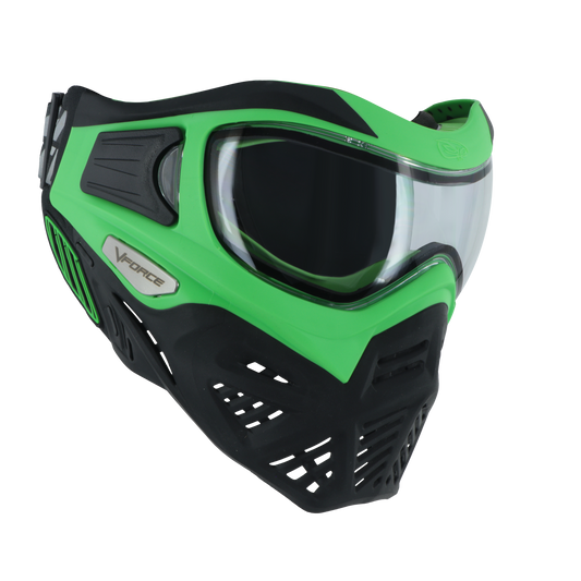 VForce Grill 2.0 Venom - Green/Black - with visor and lens [Thermal Clear]