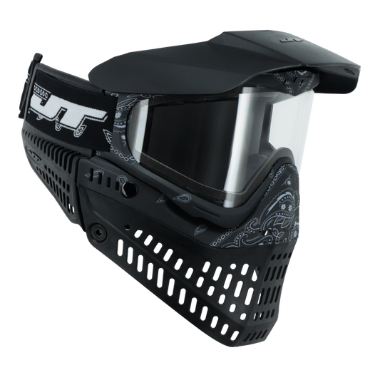 JT Paintball Spectra Proflex Goggle - Bandana Black Limited Edition - with lens [Thermal Clear & Thermal Smoke]