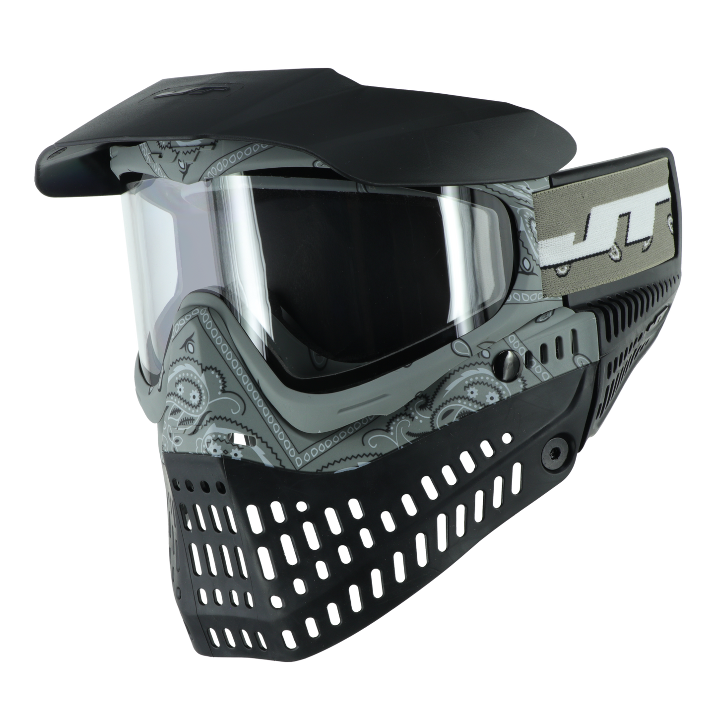 JT Paintball Spectra Proflex Goggle - Bandana Gray Limited Edition - with lens [Thermal Clear & Thermal Smoke]