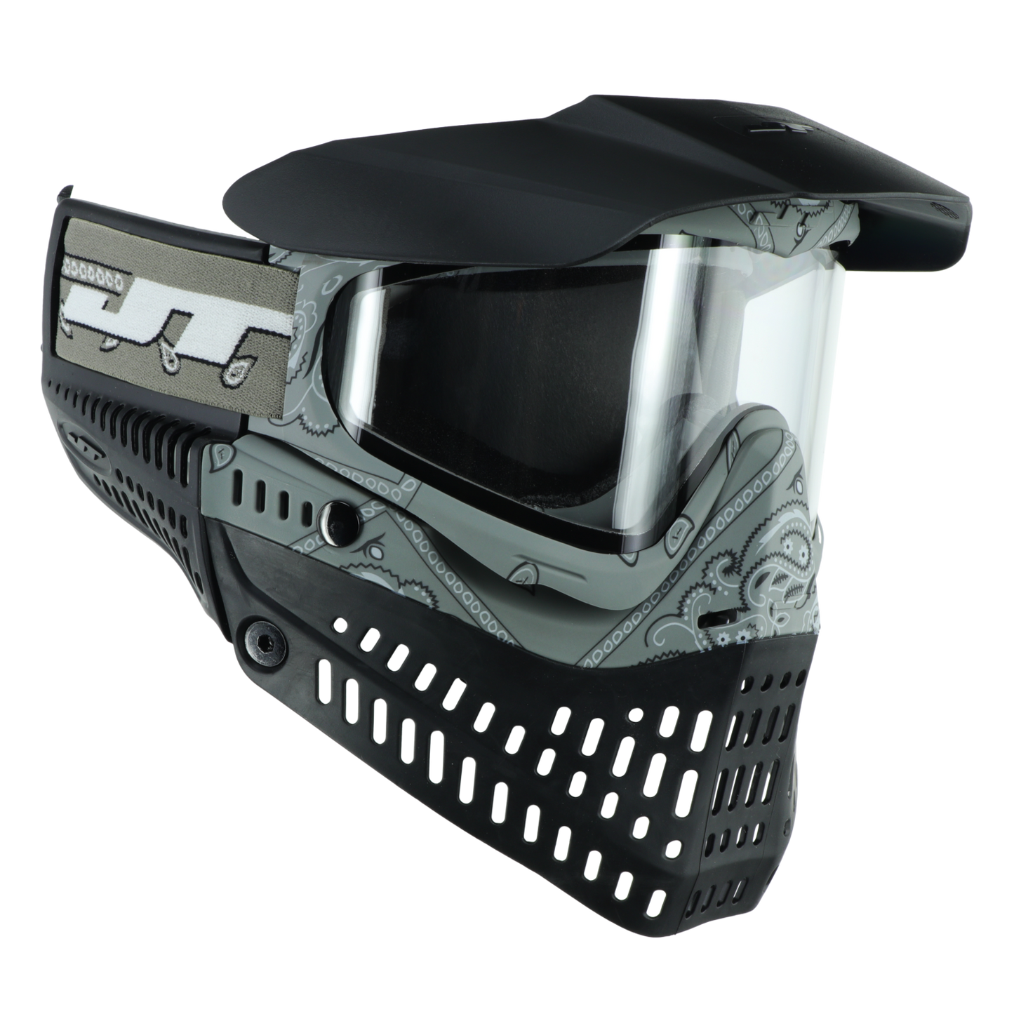 JT Paintball Spectra Proflex Goggle - Bandana Gray Limited Edition - with lens [Thermal Clear & Thermal Smoke]